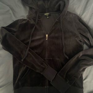 Juicy Couture Black Velour Hoodie